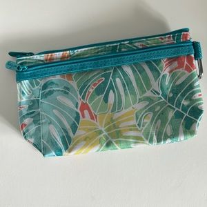 Tropical Leaf Print Women's Pouch
